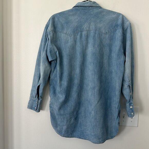 J. Crew Relaxed Fit Denim Shirt S - Picture 4 of 8